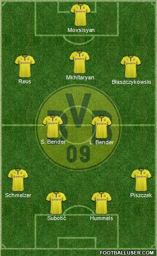 Borussia Dortmund Formation 2014