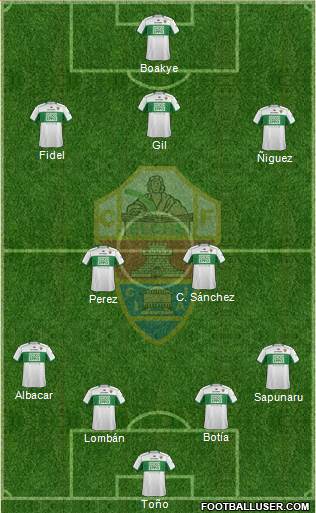 Elche C.F., S.A.D. Formation 2014