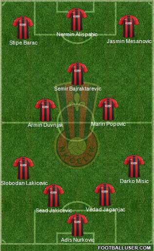 NK Celik Zenica Formation 2014