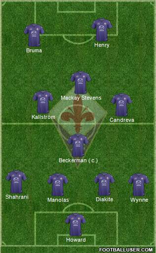 Fiorentina Formation 2014