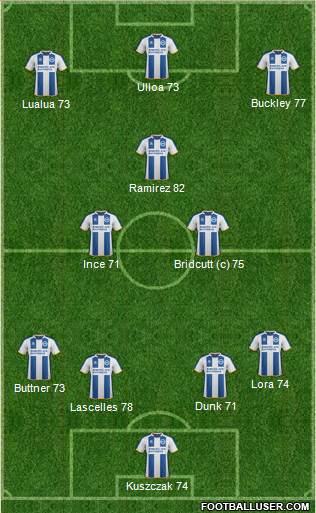 Brighton and Hove Albion Formation 2014
