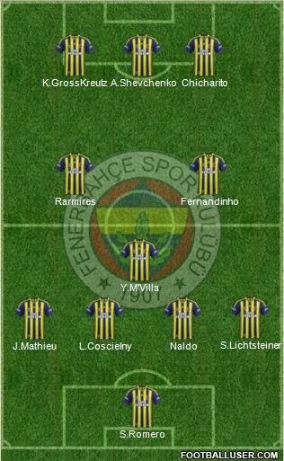 Fenerbahçe SK Formation 2014