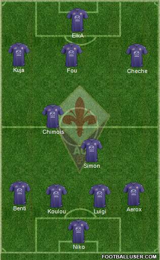 Fiorentina Formation 2014
