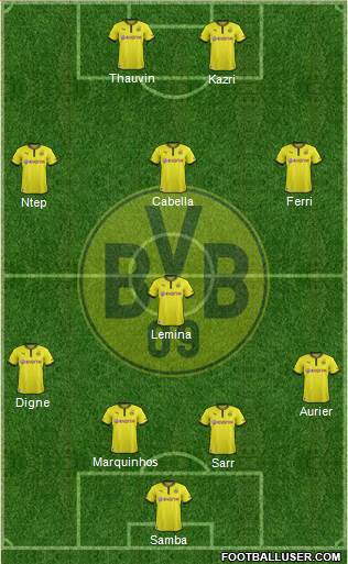 Borussia Dortmund Formation 2014