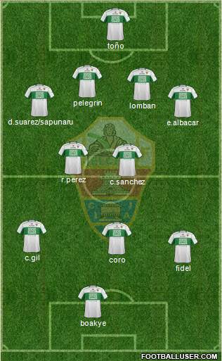 Elche C.F., S.A.D. Formation 2014