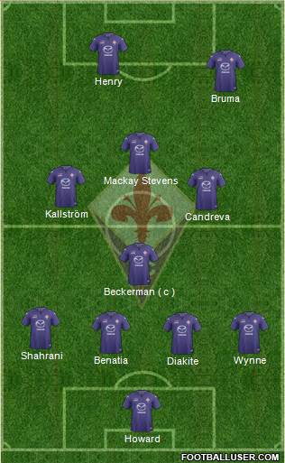 Fiorentina Formation 2014