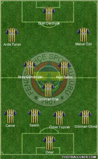 Fenerbahçe SK Formation 2014