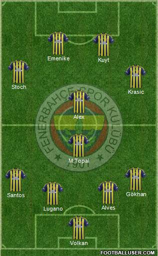 Fenerbahçe SK Formation 2014