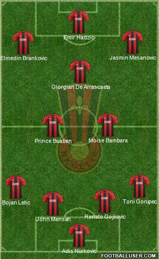 NK Celik Zenica Formation 2014