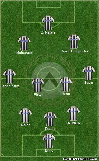 Udinese Formation 2014
