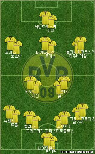 Borussia Dortmund Formation 2014