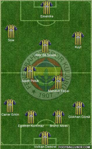 Fenerbahçe SK Formation 2014