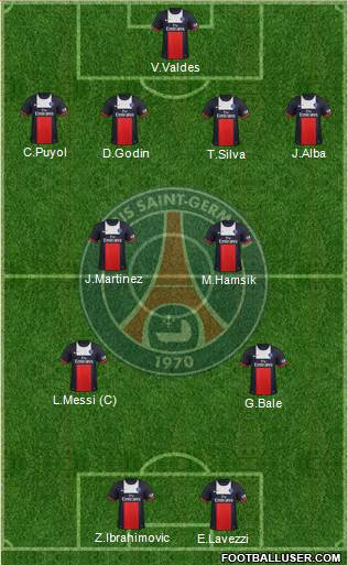 Paris Saint-Germain Formation 2014