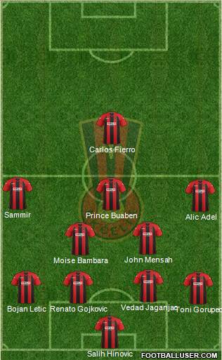 NK Celik Zenica Formation 2014