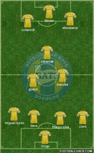 BATE Borisov Formation 2014