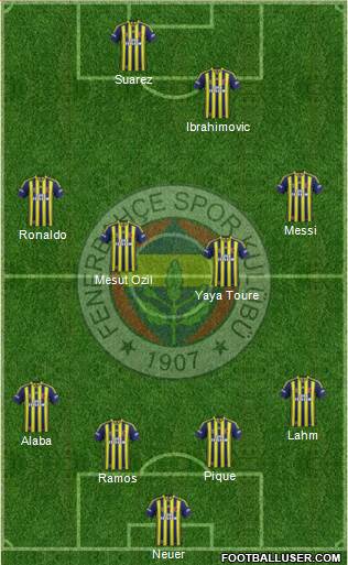 Fenerbahçe SK Formation 2014