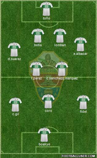Elche C.F., S.A.D. Formation 2014