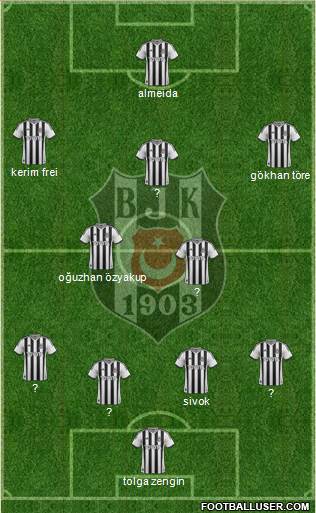 Besiktas JK Formation 2014