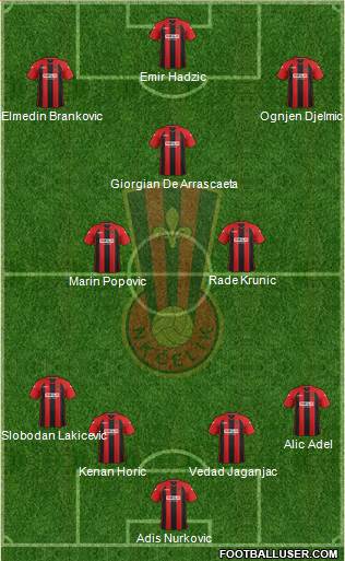 NK Celik Zenica Formation 2014