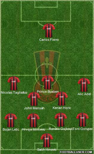 NK Celik Zenica Formation 2014