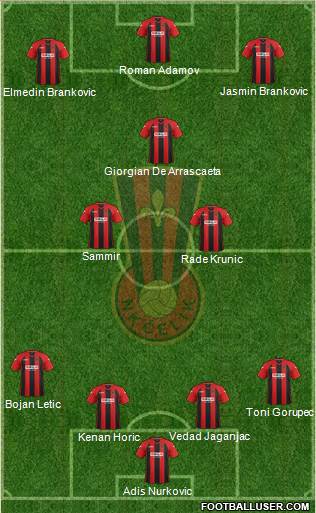NK Celik Zenica Formation 2014