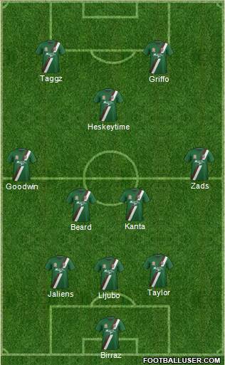 Newcastle Jets Formation 2014