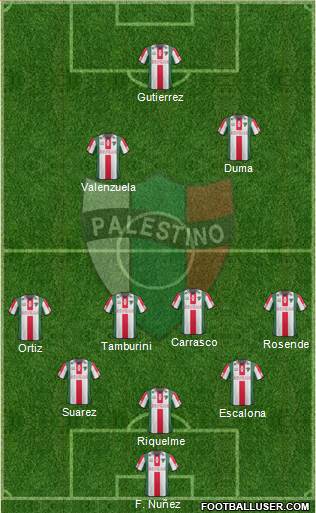 CD Palestino S.A.D.P. Formation 2014