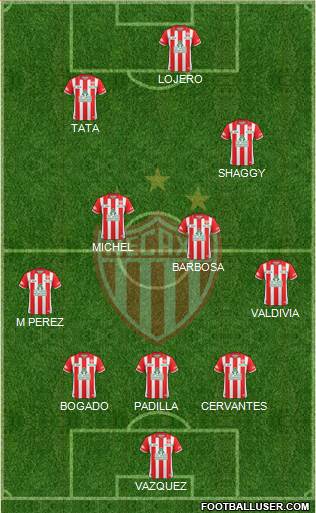 Club Deportivo Necaxa Formation 2014