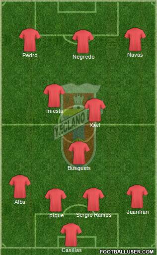 Yeclano Deportivo Formation 2014