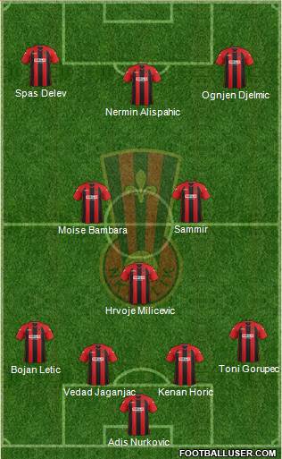 NK Celik Zenica Formation 2014