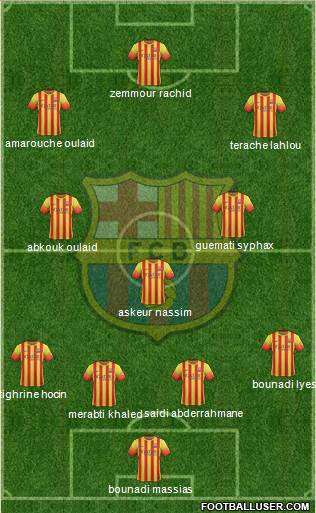 F.C. Barcelona Formation 2014