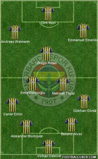 Fenerbahçe SK Formation 2014