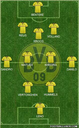 Borussia Dortmund Formation 2014