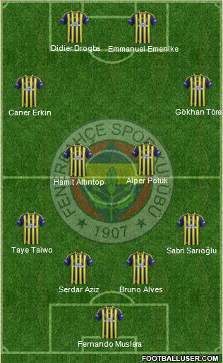Fenerbahçe SK Formation 2014