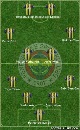 Fenerbahçe SK Formation 2014