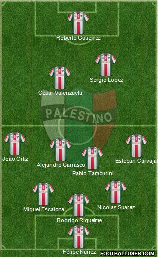 CD Palestino S.A.D.P. Formation 2014