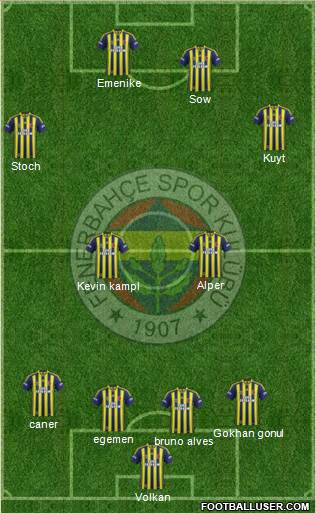 Fenerbahçe SK Formation 2014