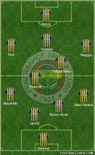 Fenerbahçe SK Formation 2014