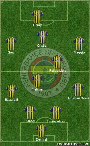 Fenerbahçe SK Formation 2014