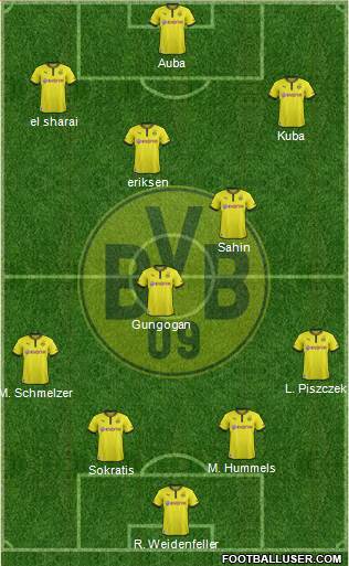 Borussia Dortmund Formation 2014