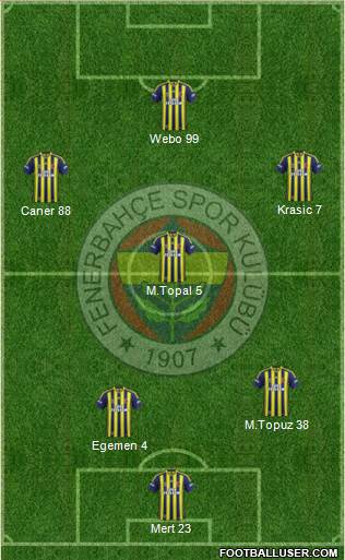 Fenerbahçe SK Formation 2014