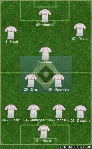 Hamburger SV Formation 2014