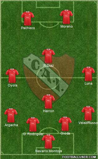 Independiente Formation 2014