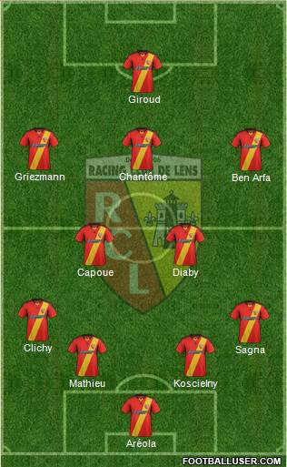 Racing Club de Lens Formation 2014