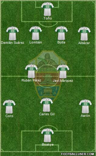 Elche C.F., S.A.D. Formation 2014