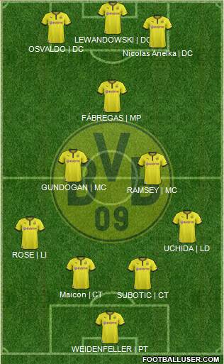 Borussia Dortmund Formation 2014
