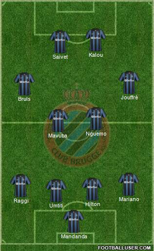 Club Brugge KV Formation 2014