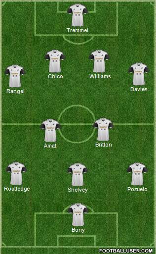 Swansea City Formation 2014