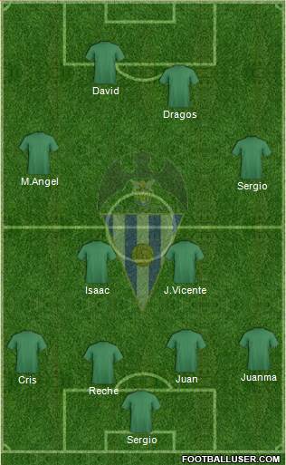 C.D. Alcoyano Formation 2014
