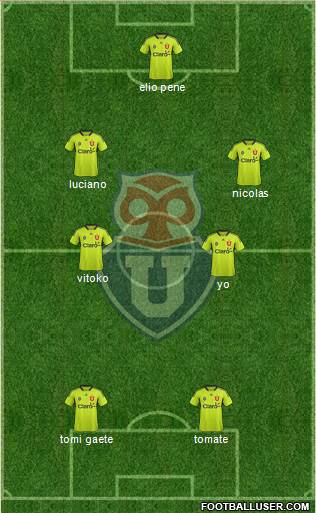 CF Universidad de Chile Formation 2014